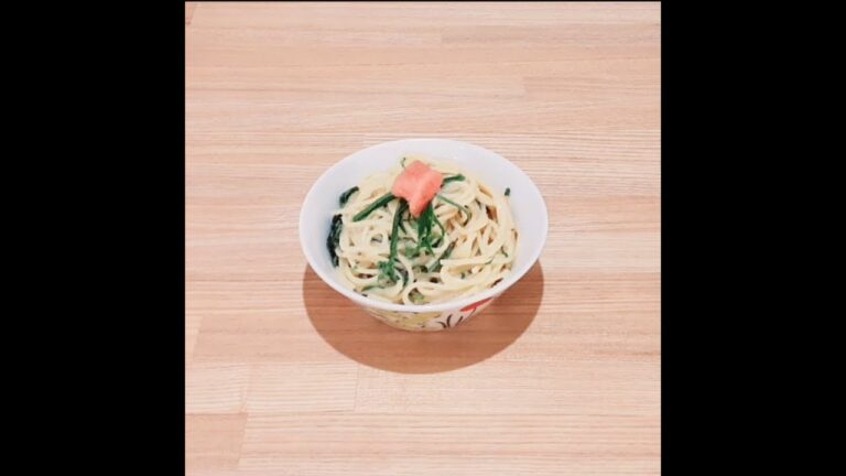 レンジでたらこパスタが簡単に作れます☆彡 #Shorts