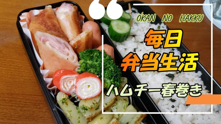 毎日弁当生活～ハムチー春巻き弁当～息子からもリクエストもらいました(*^^)v