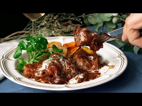 【とろとろ】厚切り豚のデミグラス煮込み🐷【ジューシー】