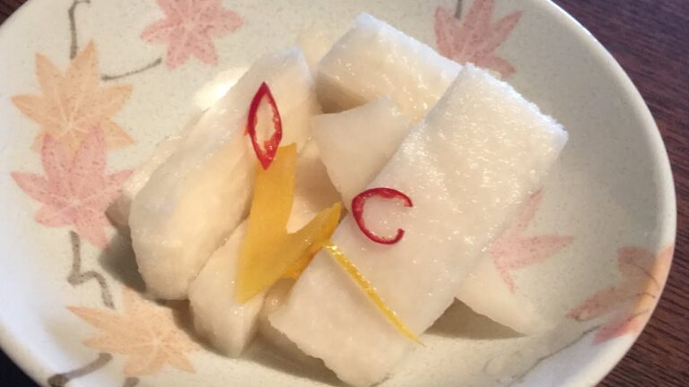 ★【大根甘酢漬け】ゆず大根作り方★作り置きして【正月】はごゆっくりお安いしあしょう！