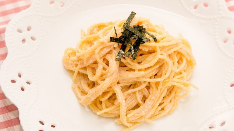 フライパンひとつで！明太子クリームパスタ