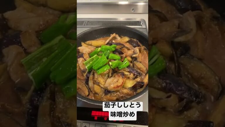 茄子ししとう味噌炒め