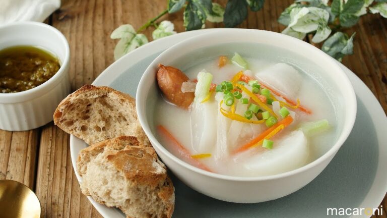 【365日のパンとスープ】大根とかぶの白いスープのレシピ 作り方