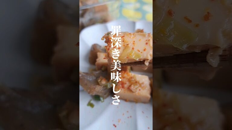 【罪深き美味しさ 厚揚げ蒟蒻の旨煮】#shorts #クッキングラジオ