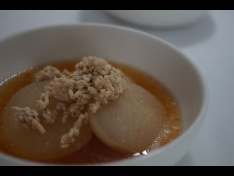 大根と鶏挽肉煮