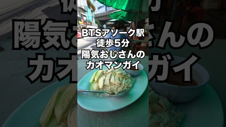 アソーク近くで35年営む屋台【カオマンガイ スクンビット20】