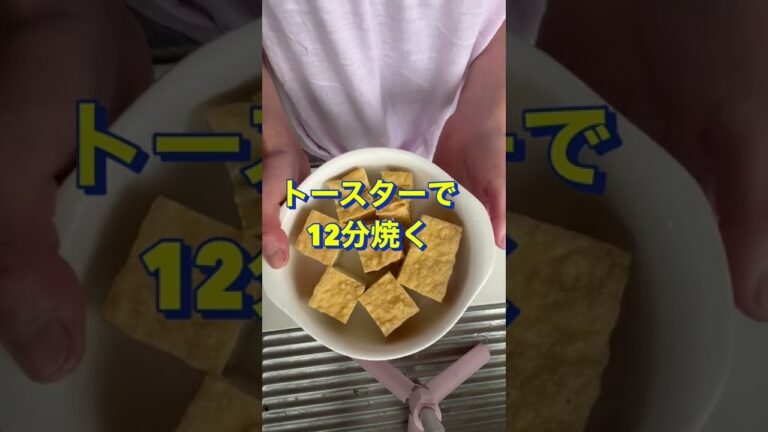 超簡単‼️さっぱりヘルシー😍【厚揚げのねぎ甘酢だれ】#Shorts #ひめりんご