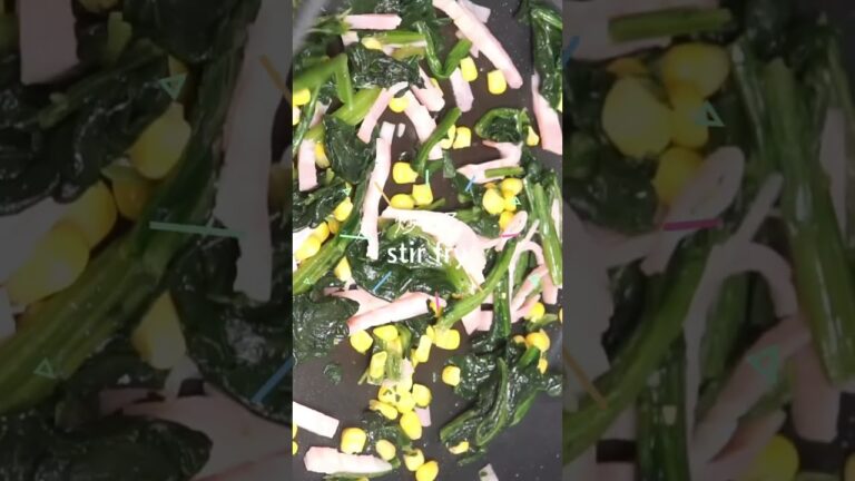 【冷凍保存可】お弁当おかずにも★ほうれん草のコーンバター炒め#shorts