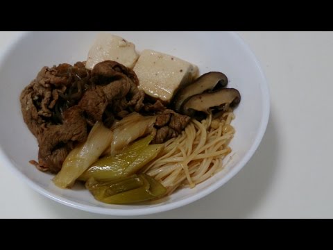 フライパンで作るすき焼き風肉豆腐
