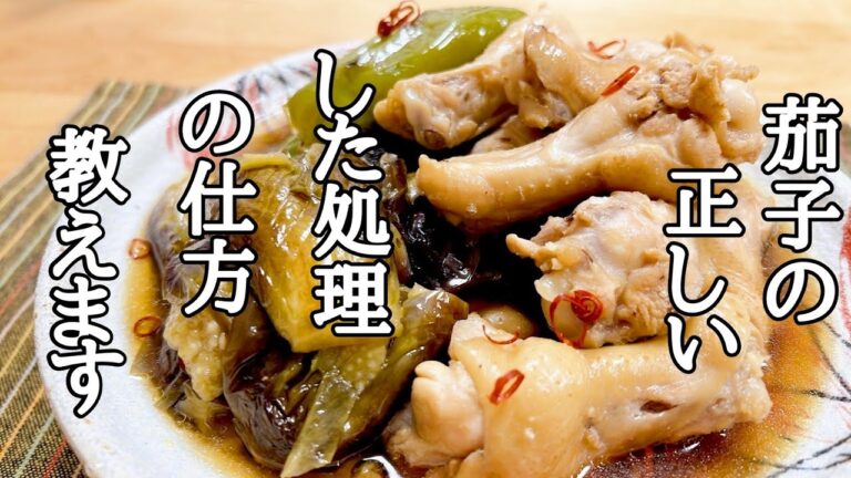 孫の代まで残したい！手羽元と茄子ピーマンの煮込みの作り方！