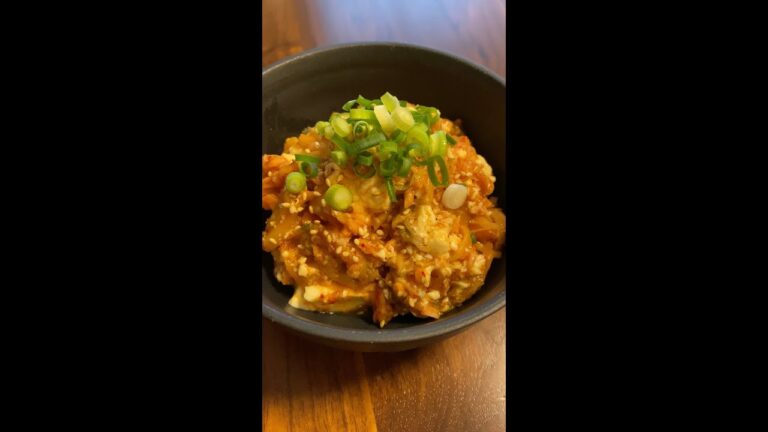 本気で痩せたきゃこれ食っとけ【キムチ豆腐サラダ】#Shorts
