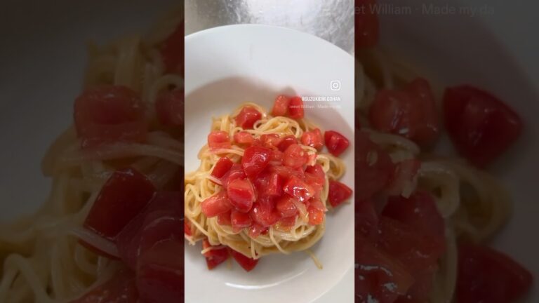 新生姜の甘酢漬けでカッペリーニ。
