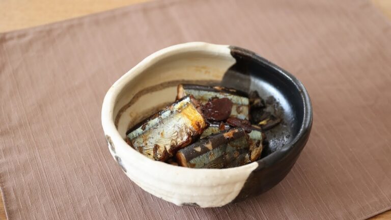 【さんまのリンゴ酢煮込み】リンゴ酢の効果で骨まで柔らか