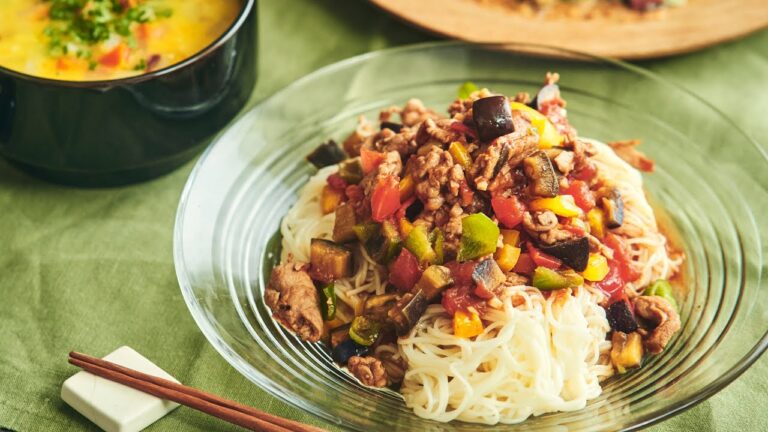 カラフル野菜で♪イタリアンそうめん