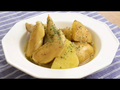 新じゃがいもと手羽先のカレー煮