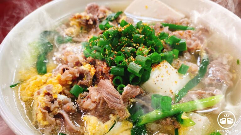 【調味料たった１つで煮るだけ】これはマジでウマすぎる…世界で一番美味しい『卵かけご飯』と『肉吸い』豆腐／飯泥棒／低糖質／ダイエット／冷凍うどん