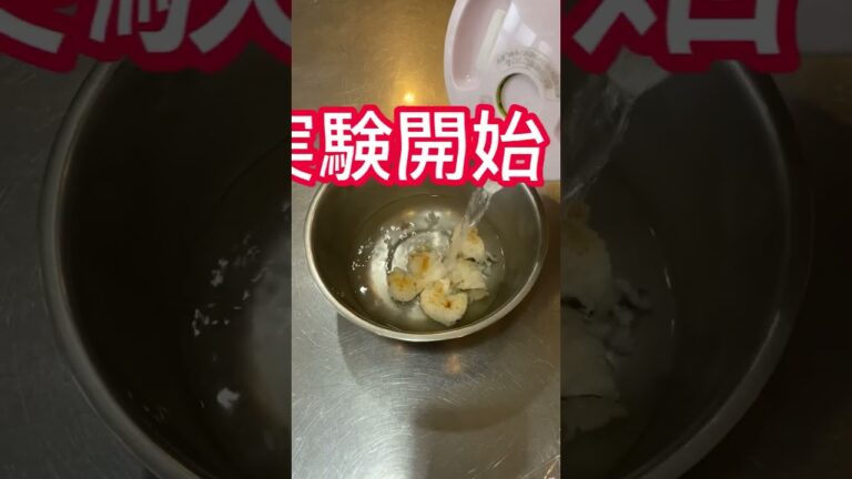 おにぎりをお湯につけると…