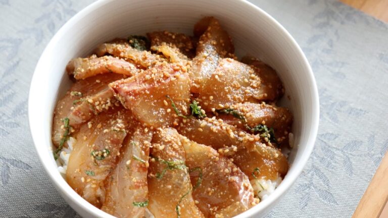 【超簡単】だし醤油に漬けるだけ！！究極な漬け鯛丼の作り方　[Super easy]How to make the ultimate pickled sea bream bowl