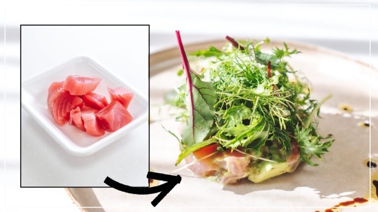 スーパーの刺身をおしゃれに使う。マグロとアボカドのサラダ【イタリアン】【フレンチ】