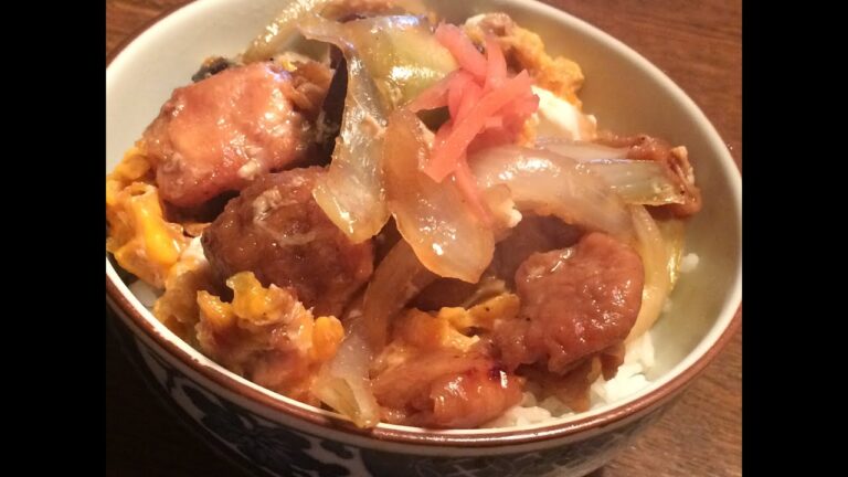 「ミックス焼き鳥玉丼」作り方
