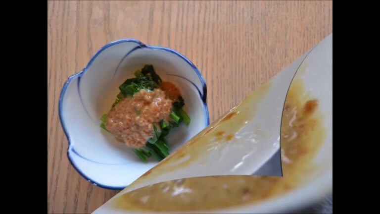 にんにく男味噌レシピ【ほうれん草のおひたし】～にんにくのよしだ家