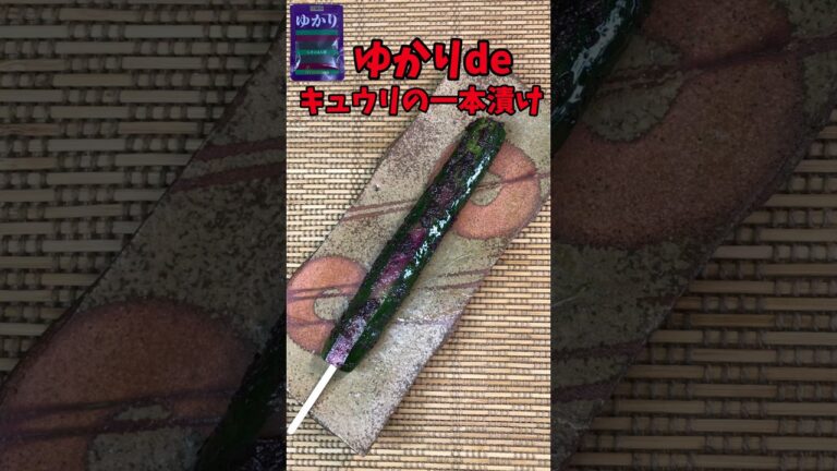 ふりかけの「ゆかり」de胡瓜の１本漬け　【バトルキッチン.150（2023.4.10)】