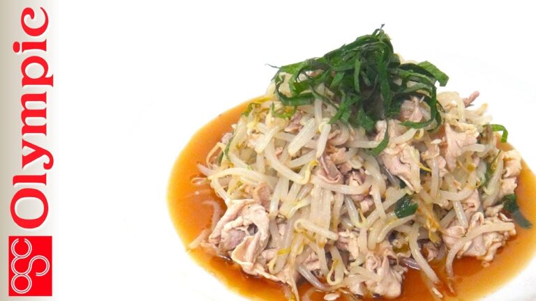 オリンピックの超簡単レシピ　豚の冷しゃぶサラダの作り方
