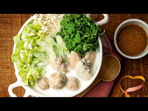 鶏だんごのほっこりミルク白湯鍋