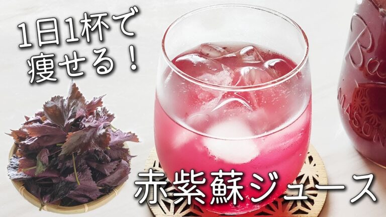 【赤 紫蘇 ジュース】 簡単！リンゴ酢 で ダイエット 効果 がすごい！ 失敗しない 赤紫蘇ジュース リンゴ酢 作り方 毎日1杯の健康生活 残ったシソの活用法 紫蘇 シロップ