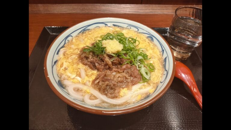 丸亀製麺の肉たまあんかけうどん