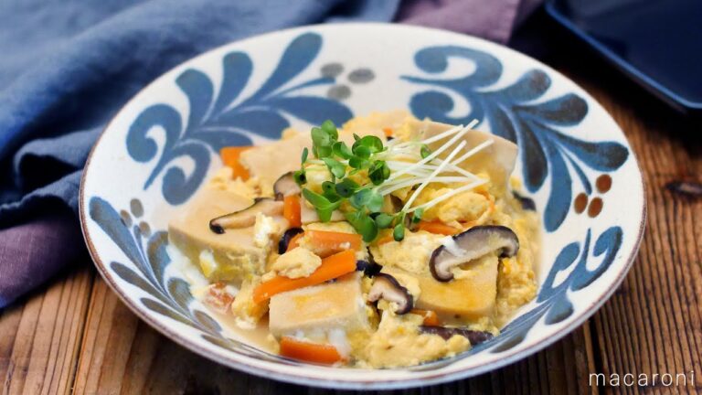 【高野豆腐の卵とじ】甘すぎない♪シンプル副菜！｜macaroni（マカロニ）