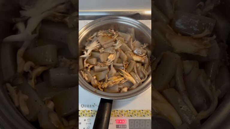 舞茸とこんにゃくの甘辛きんぴら