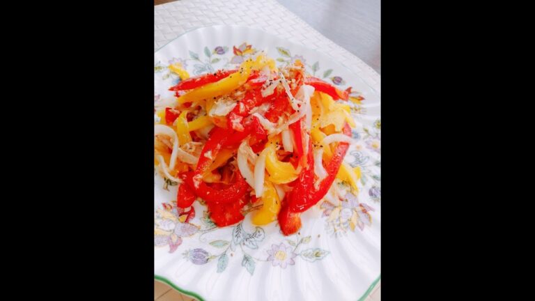 切って混ぜるだけ！！ビタミンまるっと『パプリカマリネ』　#shorts #簡単レシピ #美肌レシピ