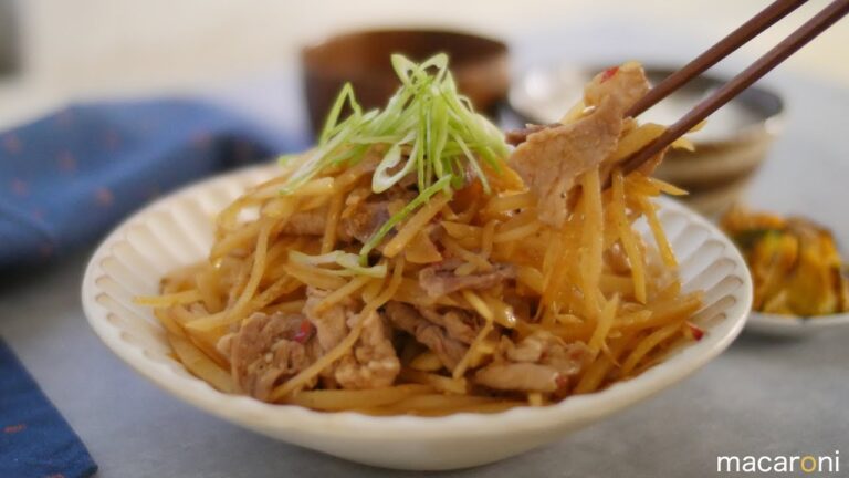 シャキシャキ新食感！ じゃがいもと 豚肉の 辛みそ炒め のレシピ 作り方