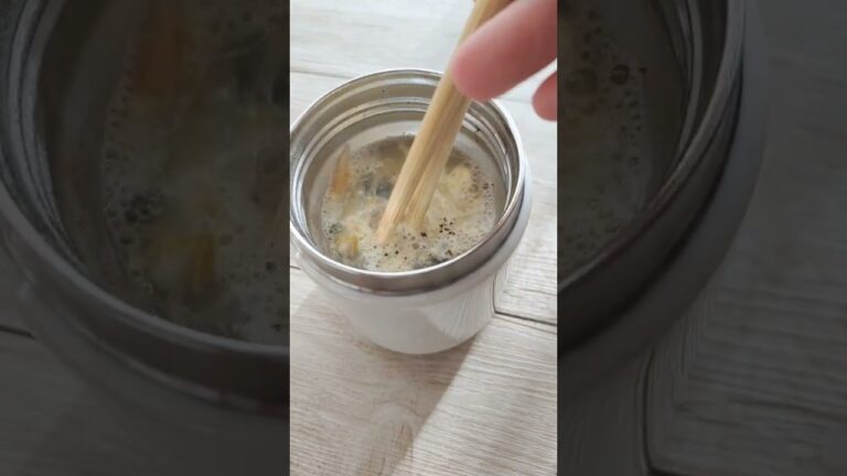 鍋不要、即席もやしスープ。朝ごはんにおすすめ！