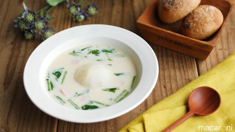 【365日のパンとスープ】丸ごとかぶのバタみそスープ