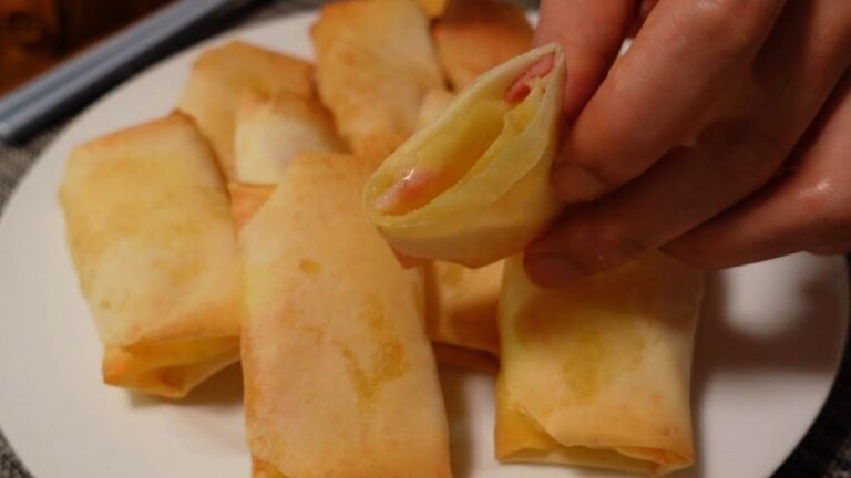 【おつまみ】 ノンフライハムチーズ春巻 / 揚げない・油使わない / パリパリ食感