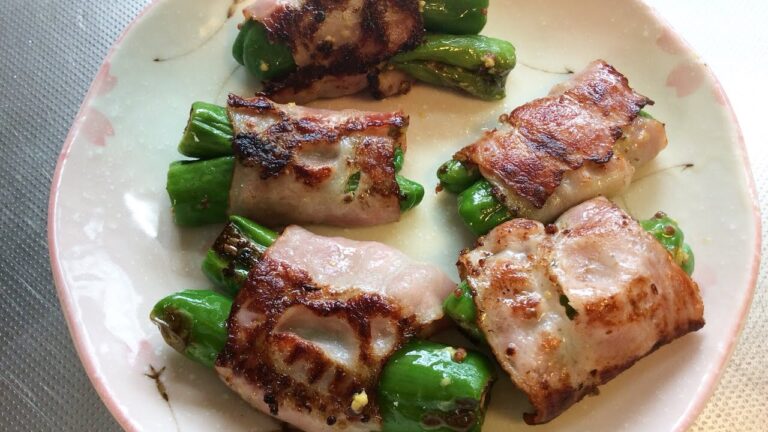 ししとうのベーコンロール