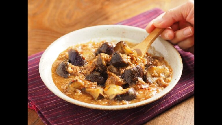 マーボーなすの作り方、電子レンジで簡単ヘルシー