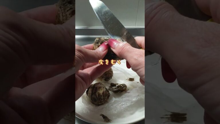 休日の #お手軽おつまみ 🍻＜里芋ポテサラ＞👩‍🍳#shorts #レシピ