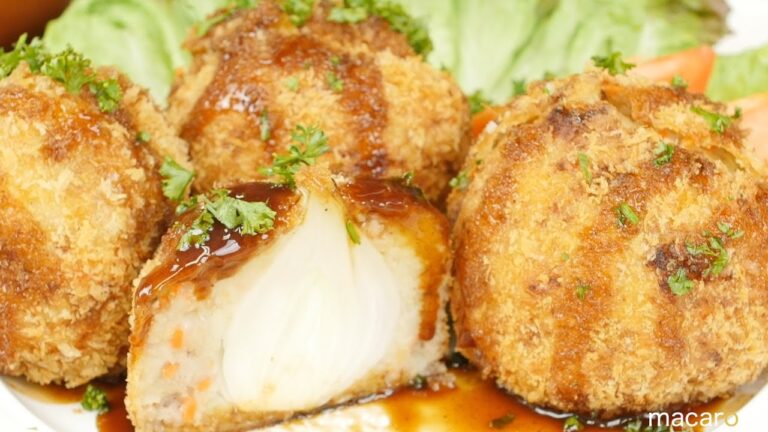 ごろっとサクッホクッ！「新玉ねぎ丸ごとコロッケ」のレシピ・作り方