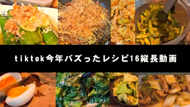 TikTokで今年バズったやみつきレシピ動画16品！まとめ(ピーマン、白菜、キャベツ、きゅうり、大葉、大根、炒め物etc.)
