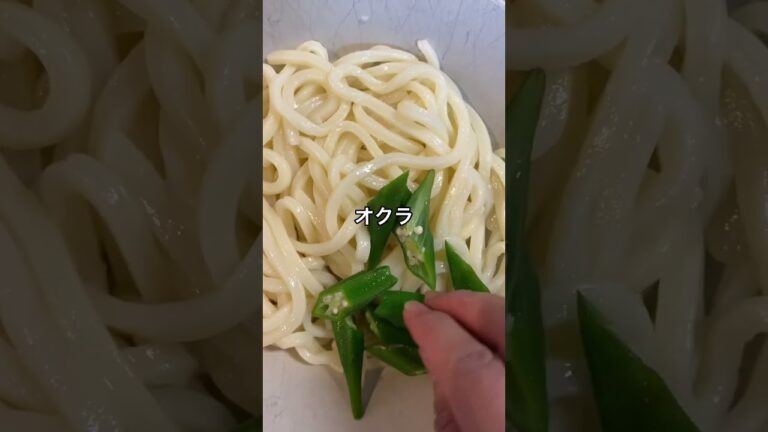 昨夜の夕飯♪ぶっかけうどん😋
