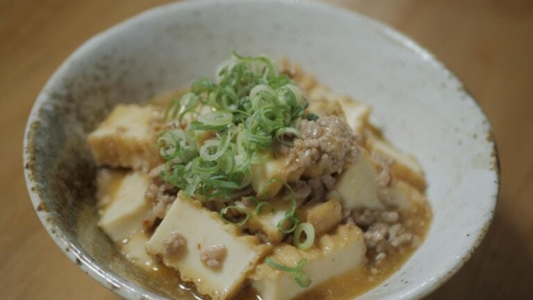 マーボー厚揚げの作り方 How to make deep fried mabo