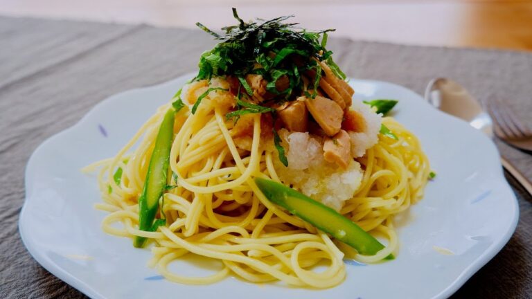 簡単さっぱり！大根おろしとツナの和風パスタのレシピ・作り方 | Pasta with Tuna and Grated Radish Recipe