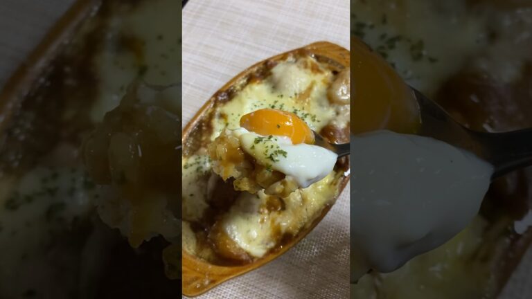 昨夜の夕飯♪カレードリア😋【リメイク料理】
