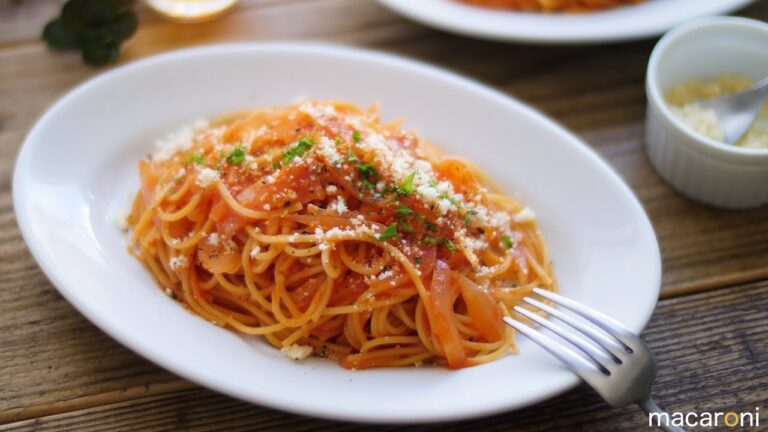 トマトジュースで簡単トマトパスタ のレシピ 作り方【すぐ麺】