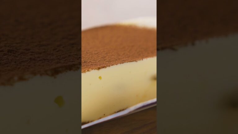 【生クリーム不要♪】ティラミス風レアチーズケーキの作り方 #Shorts