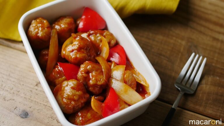 【作り置き】おいしく節約！ 豚こま ボールの ごろごろ 酢豚 のレシピ 作り方