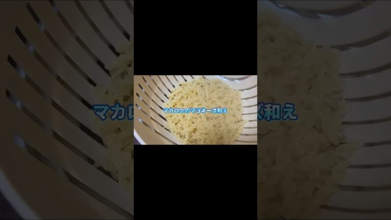 白色のお弁当のおかず／簡単節約レシピ／マカロニ